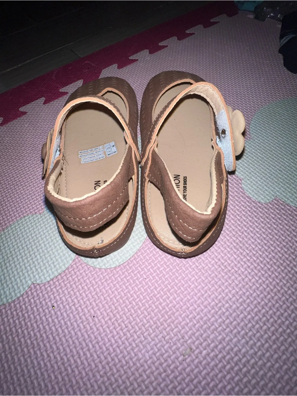 Little Girls Brown Mary Jane Shoes with Strap